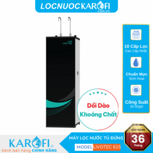 Máy lọc nước nóng nguội Karofi Livotec 615 – Mẫu mới 2025