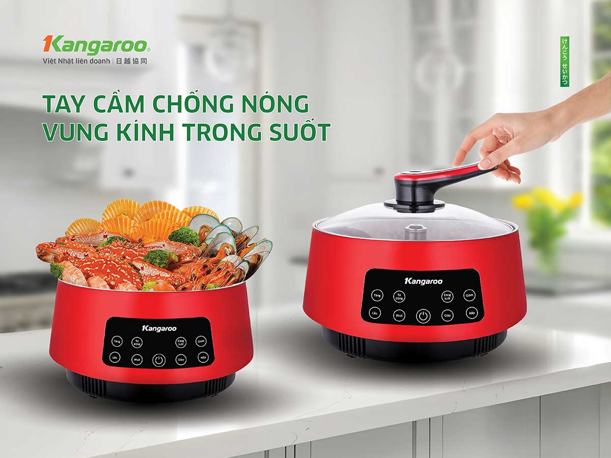 Nồi lẩu điện thang máy Kangaroo KGEH5D1 - Điện Máy Plus