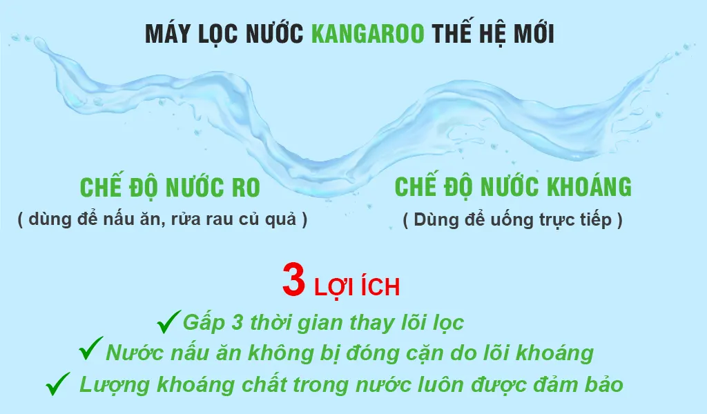 Máy lọc nước Kangaroo Hydrogen KG100HC3 – Hàng Cao Cấp 2025 - Điện Máy Plus