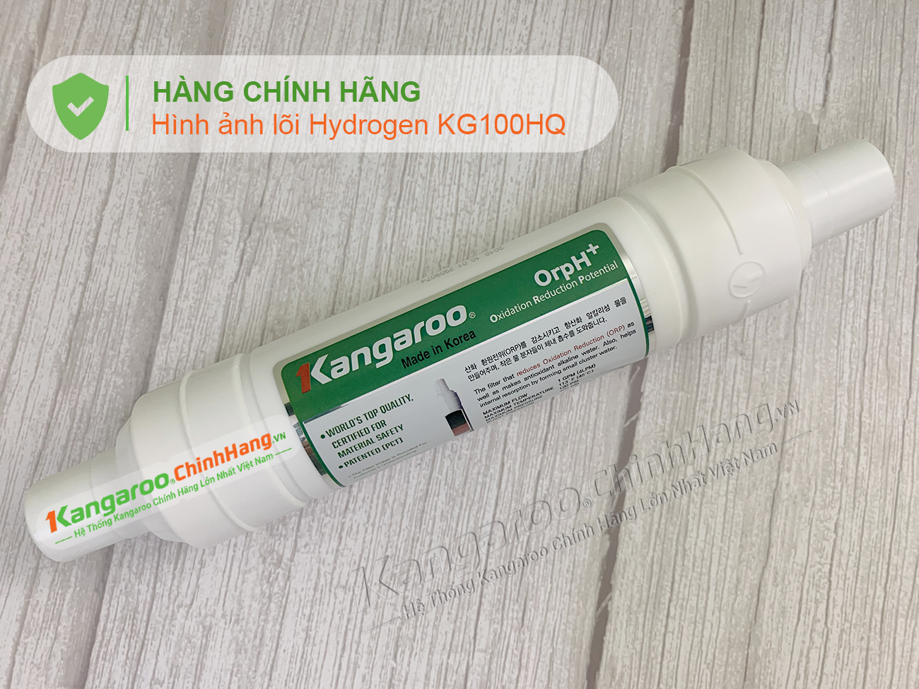 Lõi lọc nước Kangaroo Hydrogen KG100HQ số 9 Nano Carbon + - Điện Máy Plus