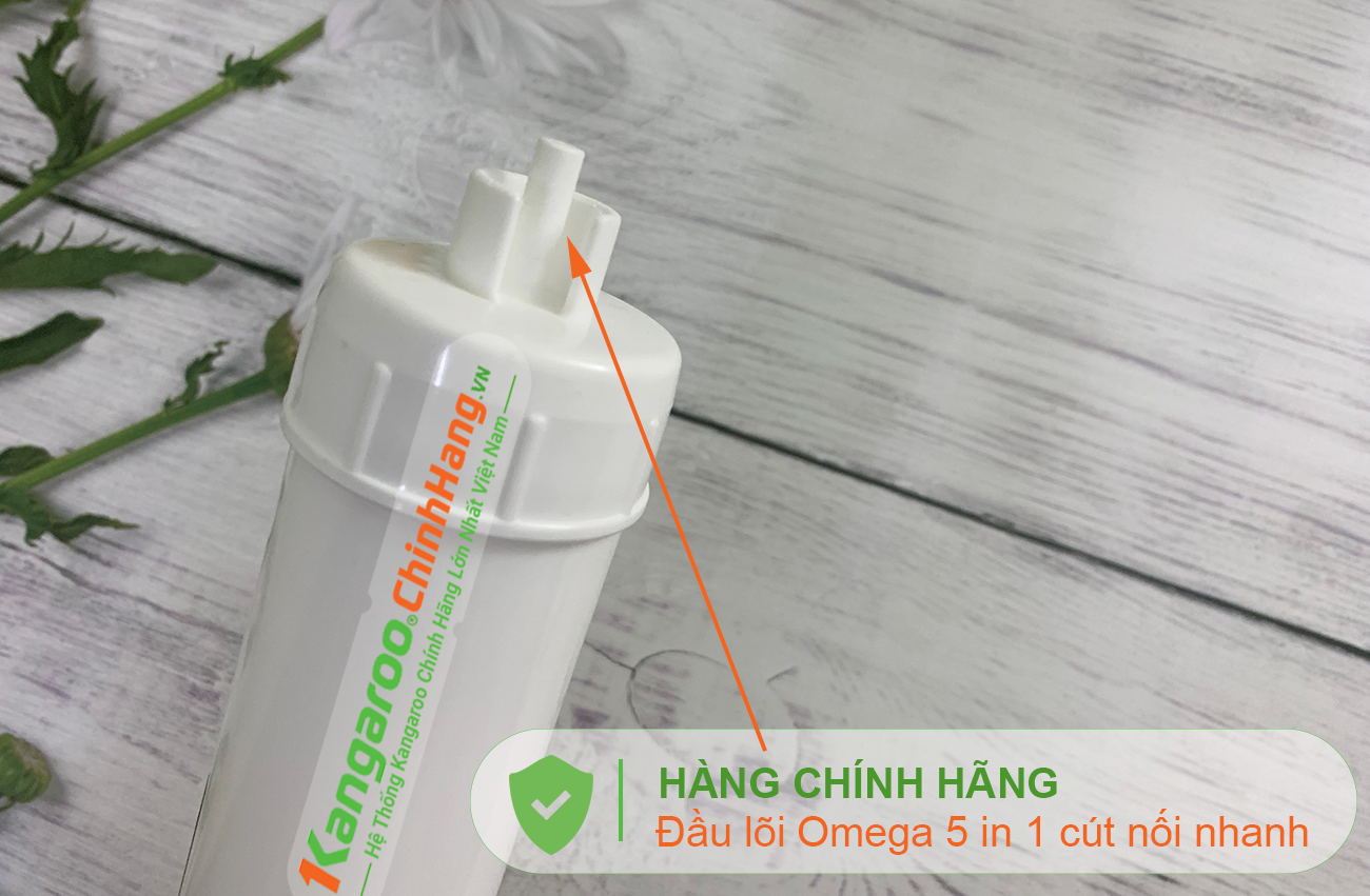 Lõi lọc nước Kangaroo Hydrogen số 10 OMEGA 5 IN 1 (HP) - Điện Máy Plus