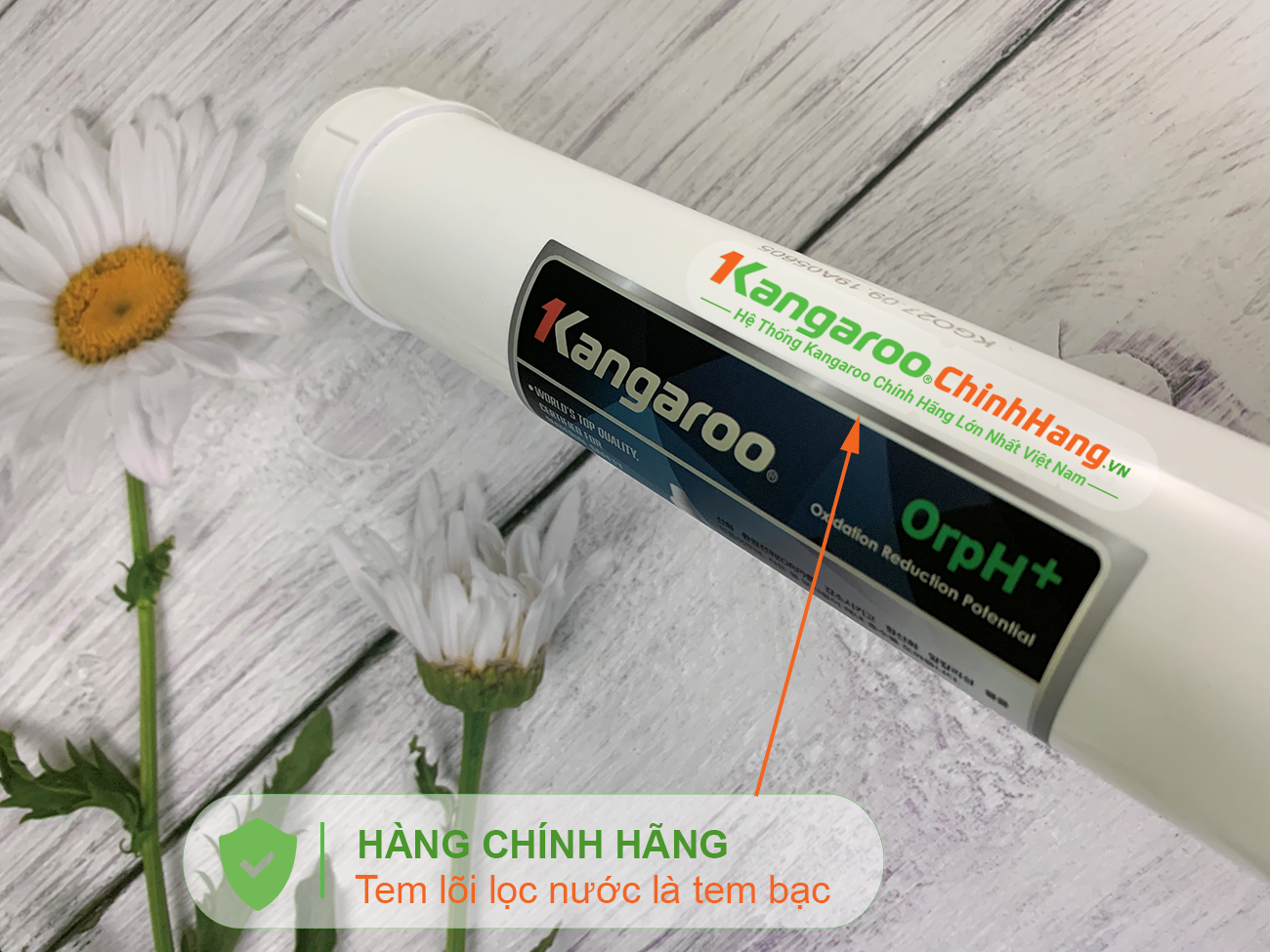 Lõi lọc nước Kangaroo Hydrogen số 6 OrpH + (HP) chính hãng Lõi lọc nước Kangaroo Hydrogen số 6 OrpH + (HP) - Điện Máy Plus