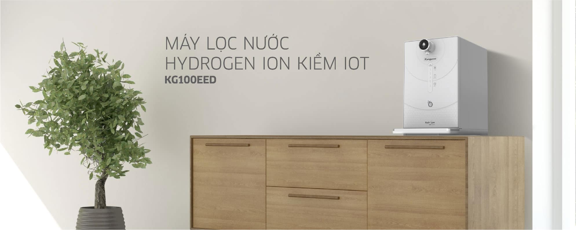 Máy lọc nước Kangaroo Hydrogen ion kiềm KG100EED-IoT - Điện Máy Plus