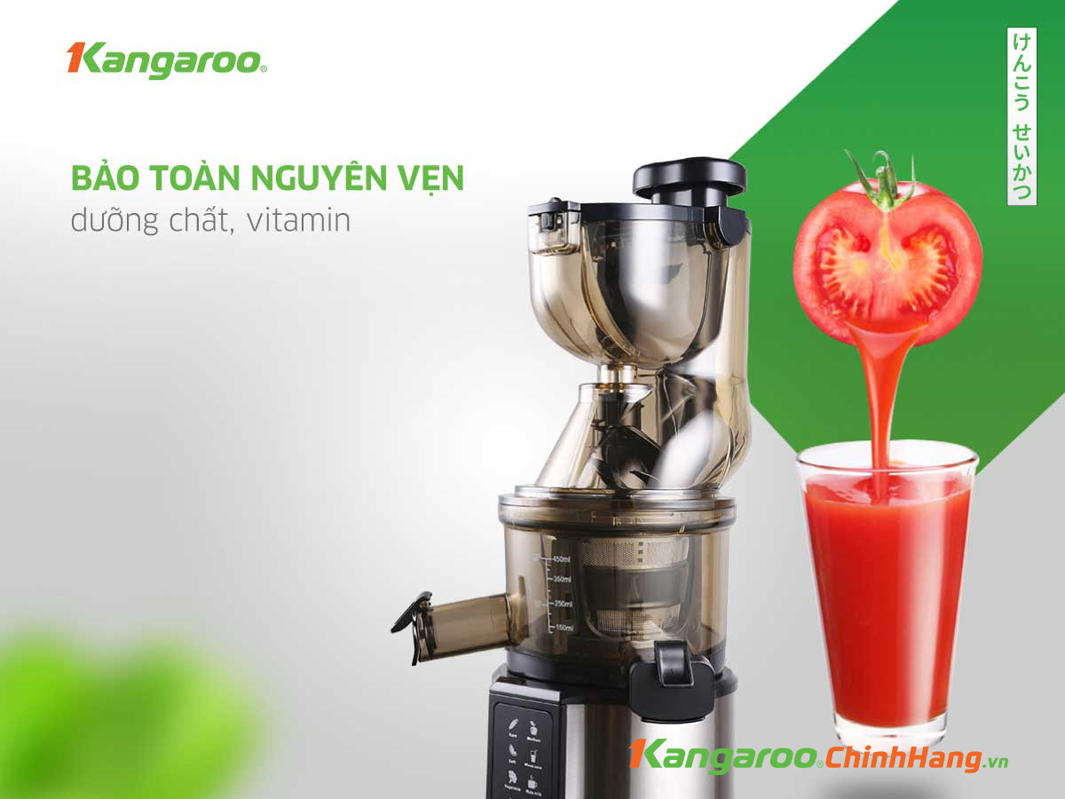 Máy ép chậm Kangaroo KG200SJD2 chính hãng Máy ép chậm Kangaroo KG200SJD2 - Điện Máy Plus