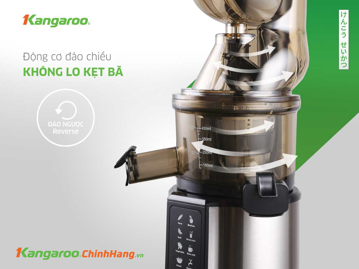 Máy ép chậm Kangaroo KG200SJD2 chính hãng Máy ép chậm Kangaroo KG200SJD2 - Điện Máy Plus