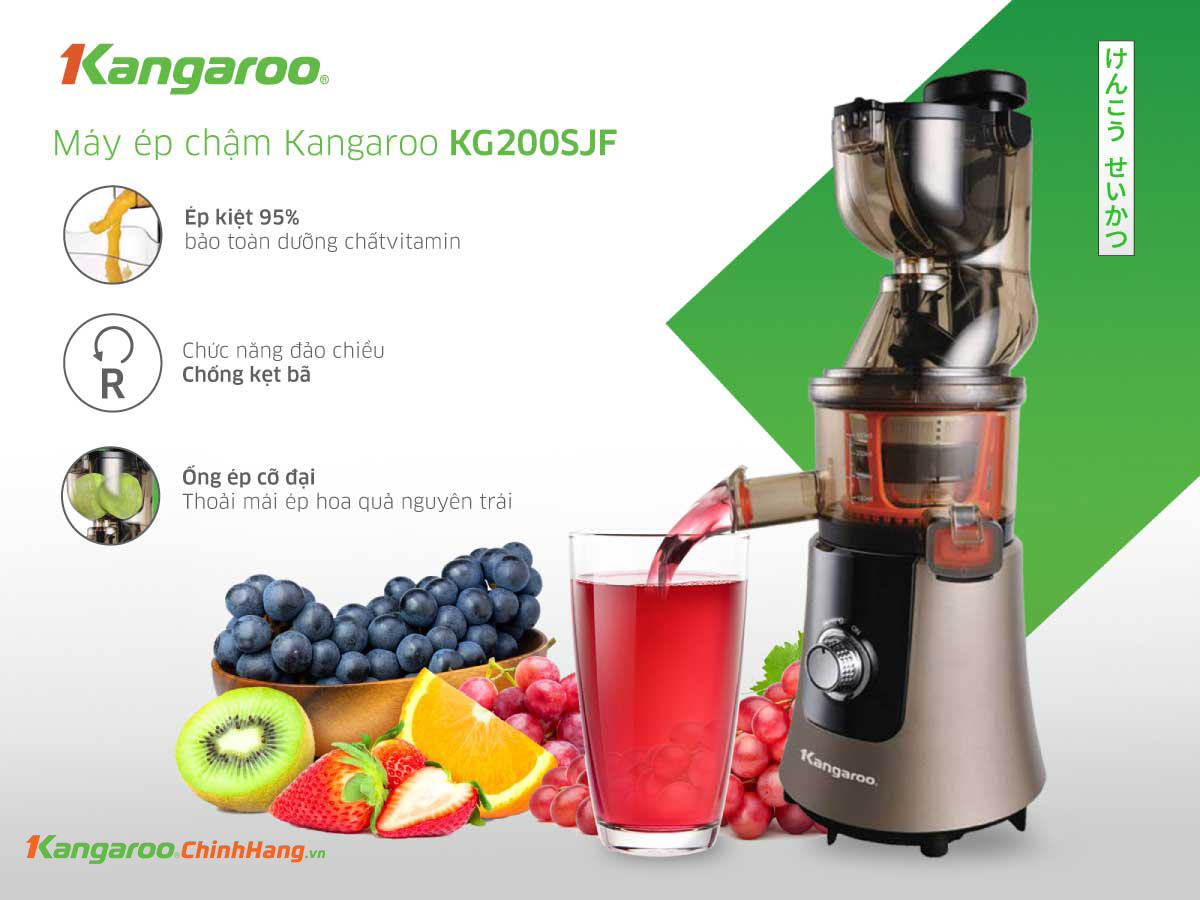 Máy ép chậm Kangaroo KG200SJF - Điện Máy Plus