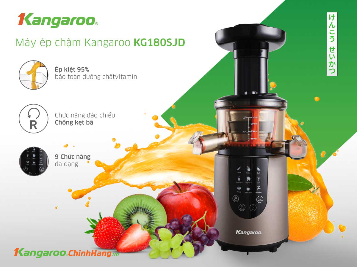 Máy ép chậm Kangaroo KG180SJD - Điện Máy Plus