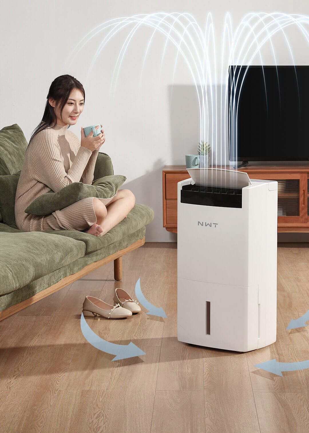 Máy Hút Ẩm Xiaomi NWT 24L Thông Minh Bản Tiếng Anh chính hãng Máy Hút Ẩm Xiaomi NWT 24L Thông Minh Bản Tiếng Anh - Điện Máy Plus