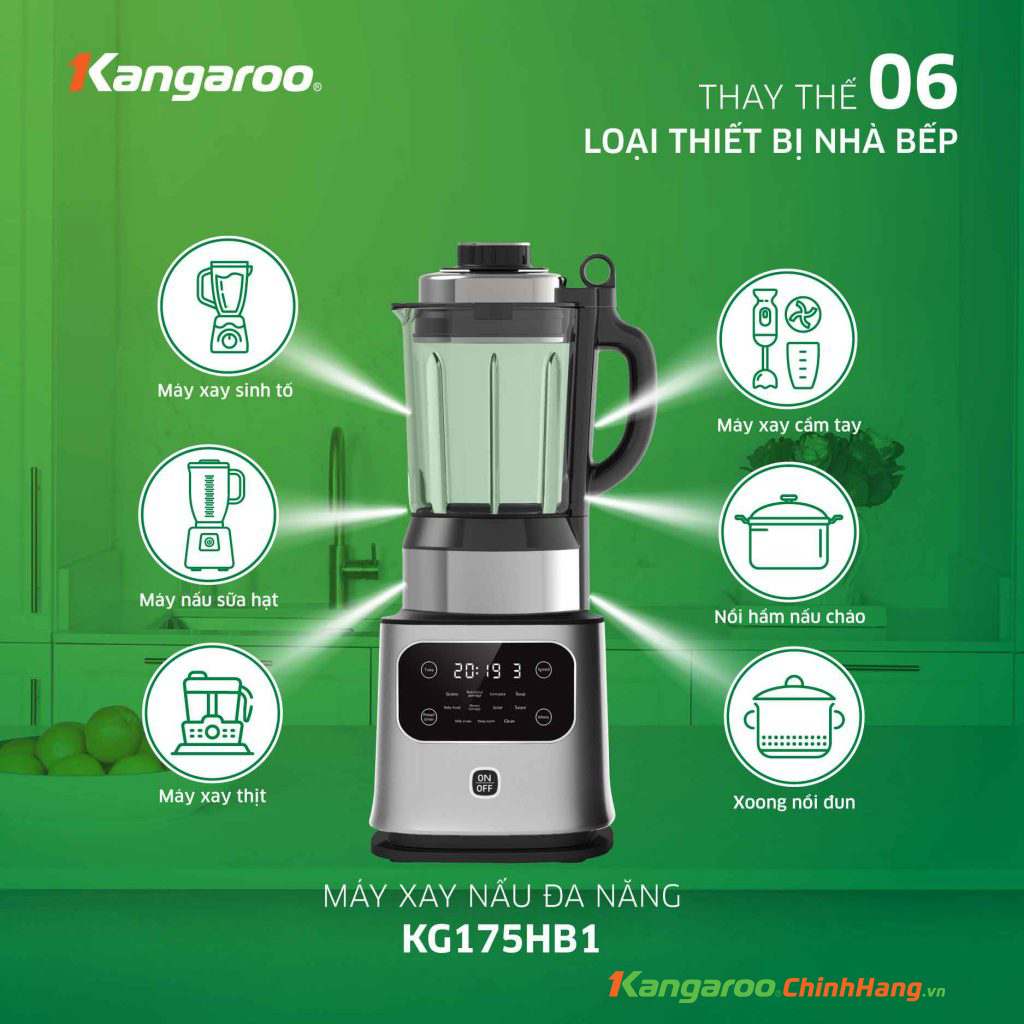 Máy làm sữa Hạt Kangaroo KG175HB1 - Điện Máy Plus