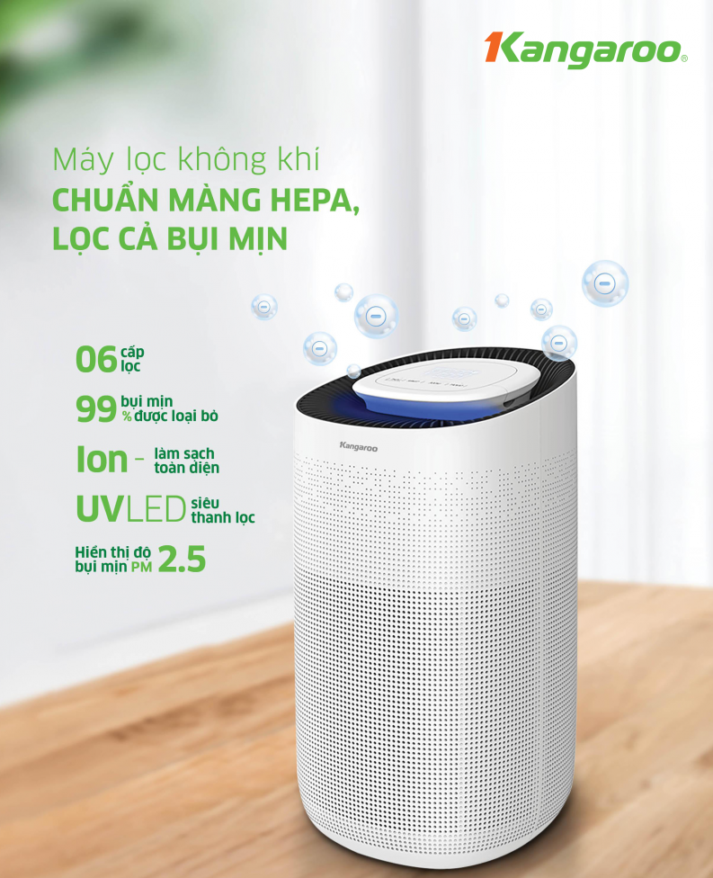 Máy lọc không khí Kangaroo KG50AP chính hãng Máy lọc không khí Kangaroo KG50AP - Điện Máy Plus