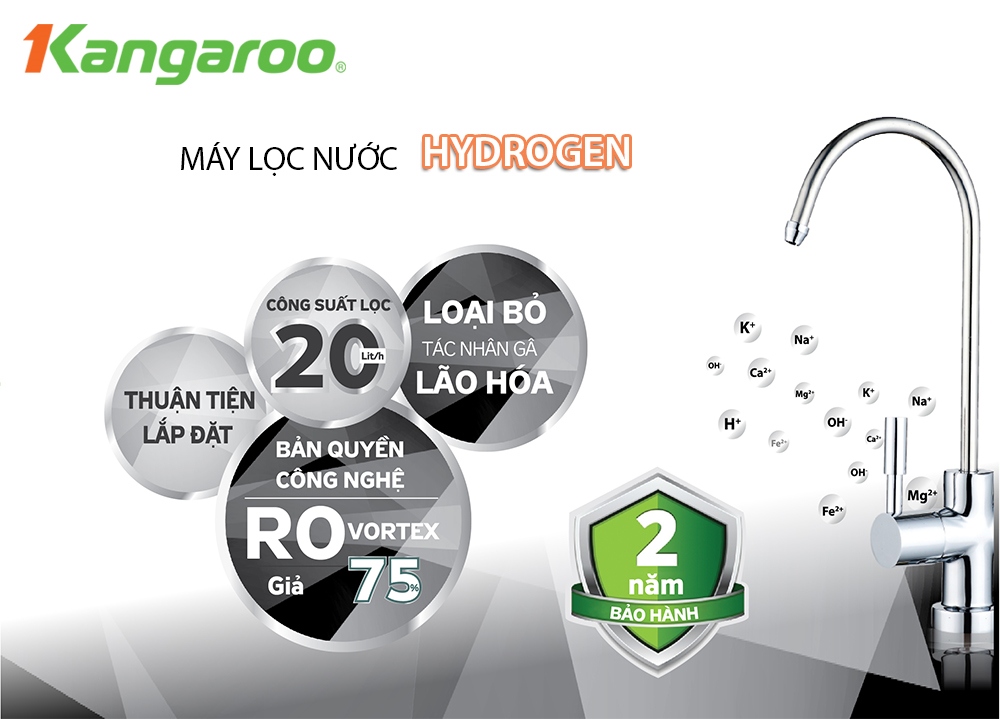 Máy lọc nước Kangaroo Hydrogen KG100HG Dual – Mới 2025 - Điện Máy Plus