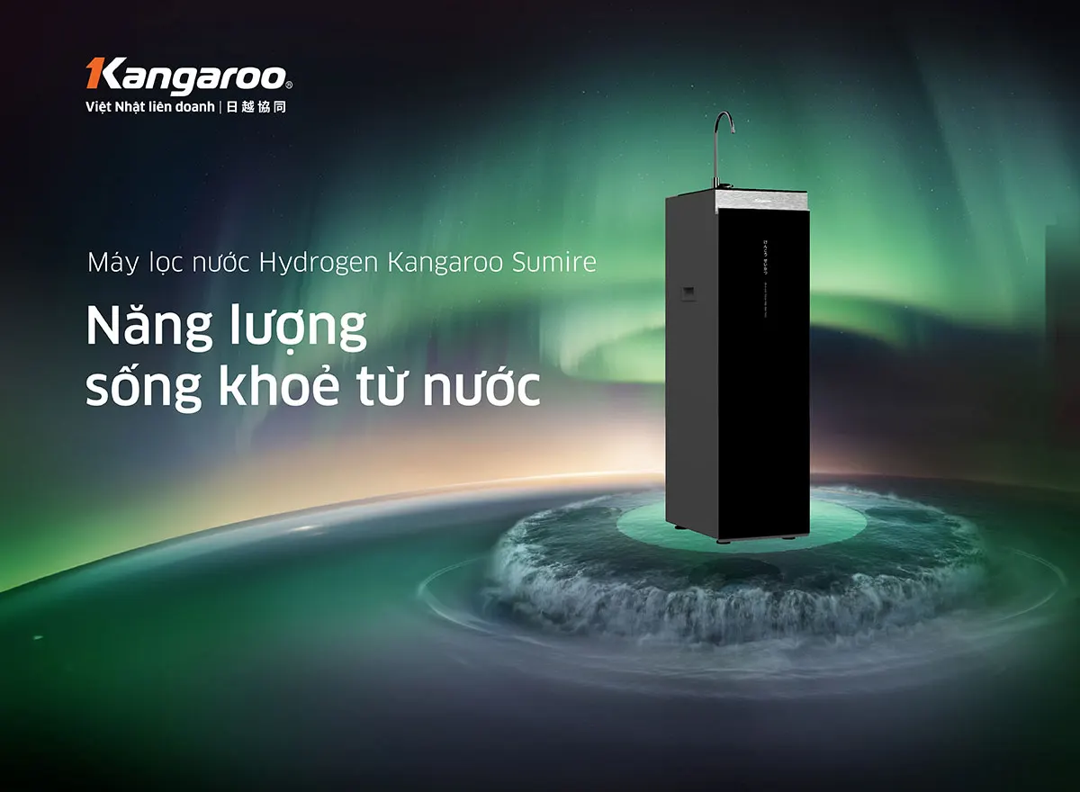 Máy lọc nước Kangaroo Hydrogen KG12HA – 12 Lõi lọc, Mẫu mới 2025 - Điện Máy Plus