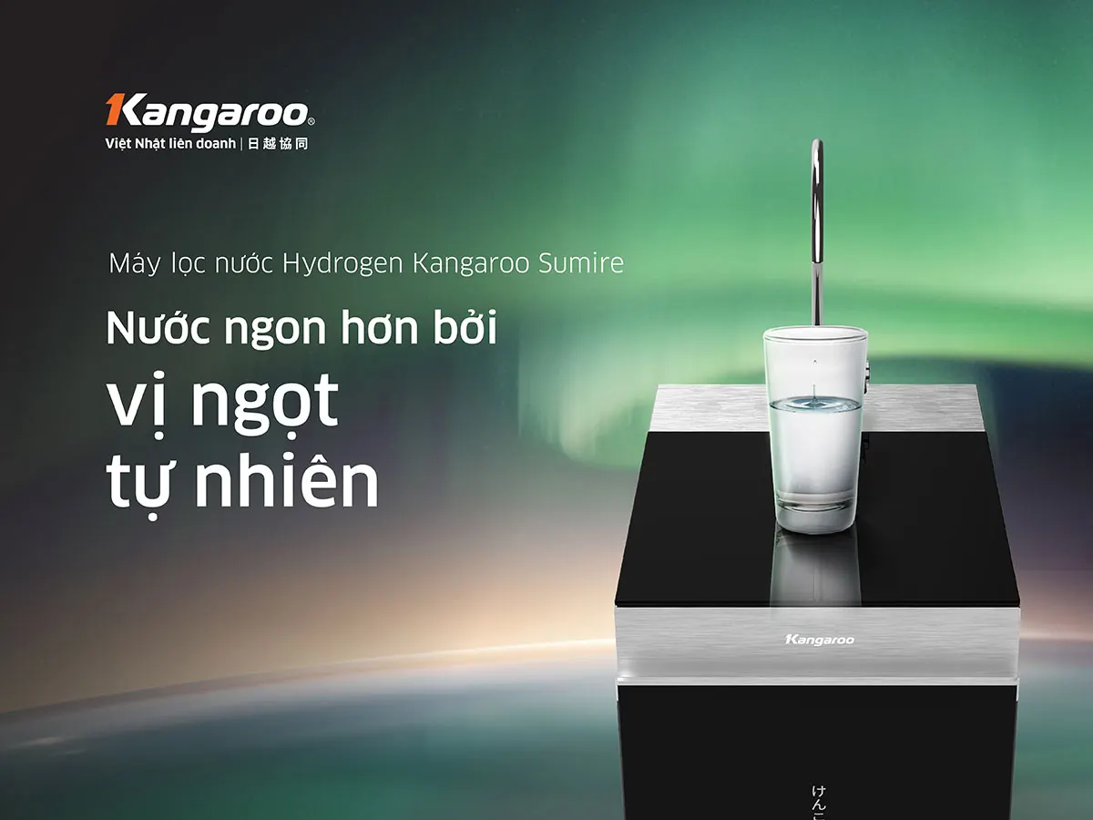 Máy lọc nước Kangaroo Hydrogen KG12HA – 12 Lõi lọc, Mẫu mới 2025 - Điện Máy Plus