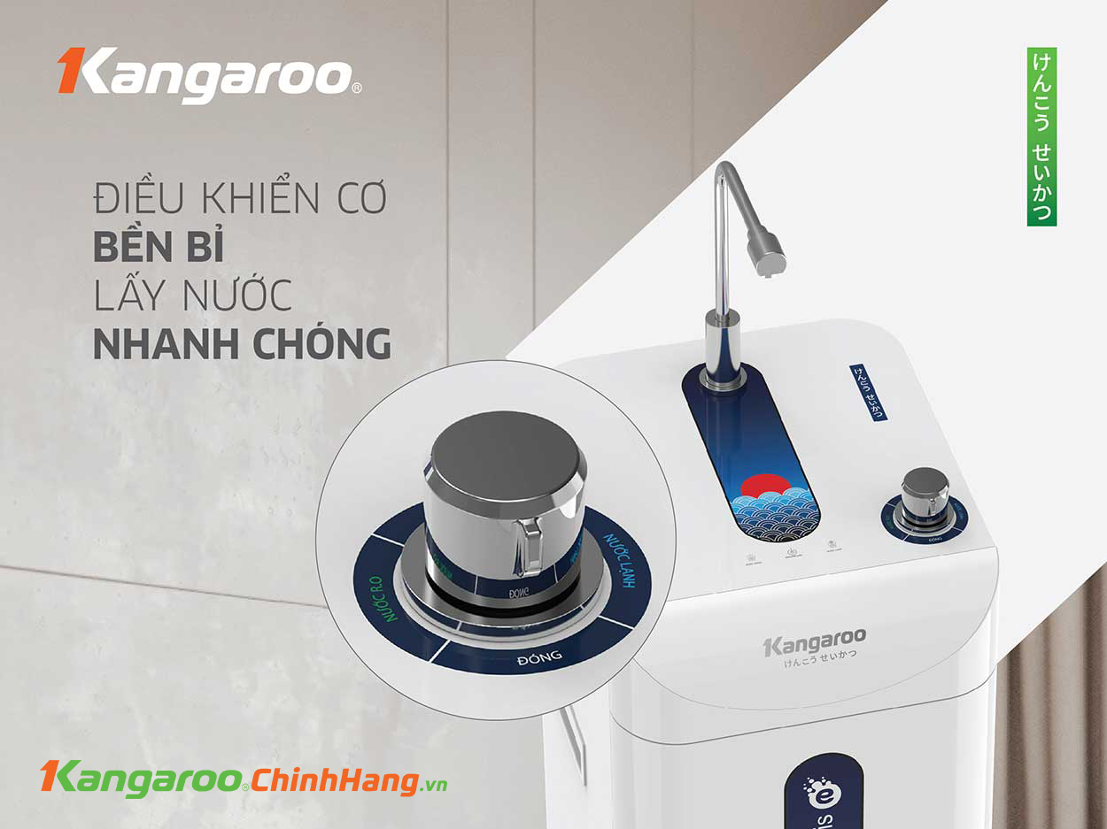 Máy lọc nước Kangaroo Hydrogen ion kiềm KG10A8ESG - Điện Máy Plus