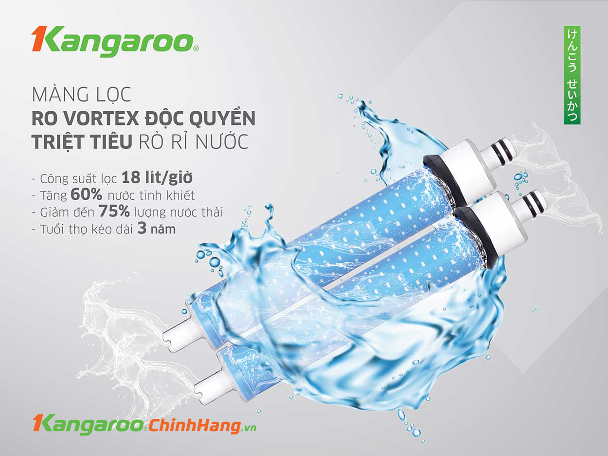 Máy lọc nước Kangaroo Hydrogen ion kiềm KG10A8ESG - Điện Máy Plus
