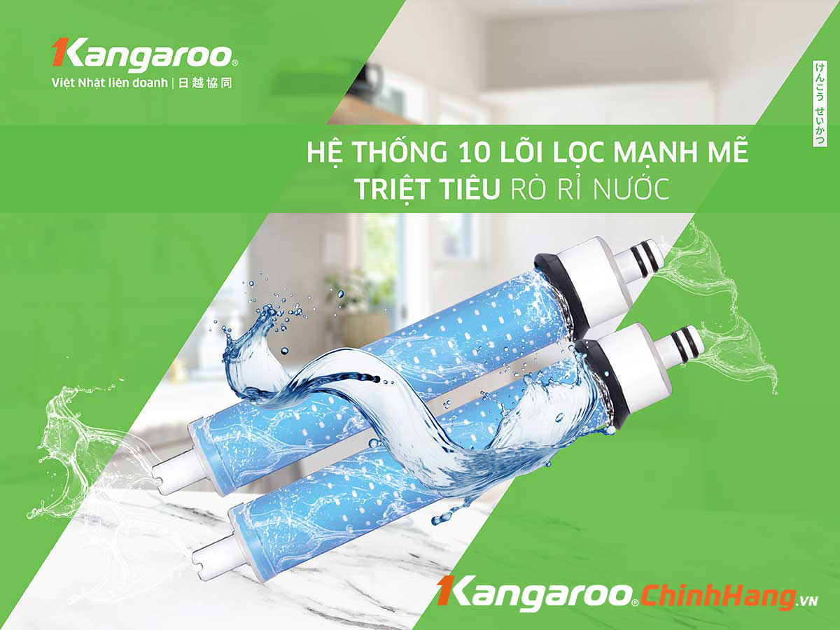 Máy lọc nước Kangaroo Hydrogen nóng lạnh KG100MVT - Điện Máy Plus