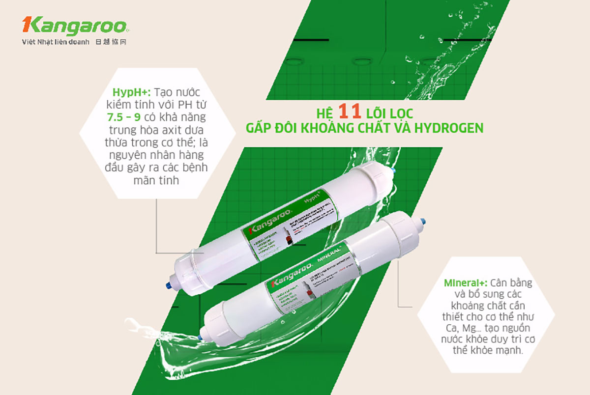 Máy lọc nước Kangaroo Hydrogen KG100HC3 – Hàng Cao Cấp 2025 - Điện Máy Plus