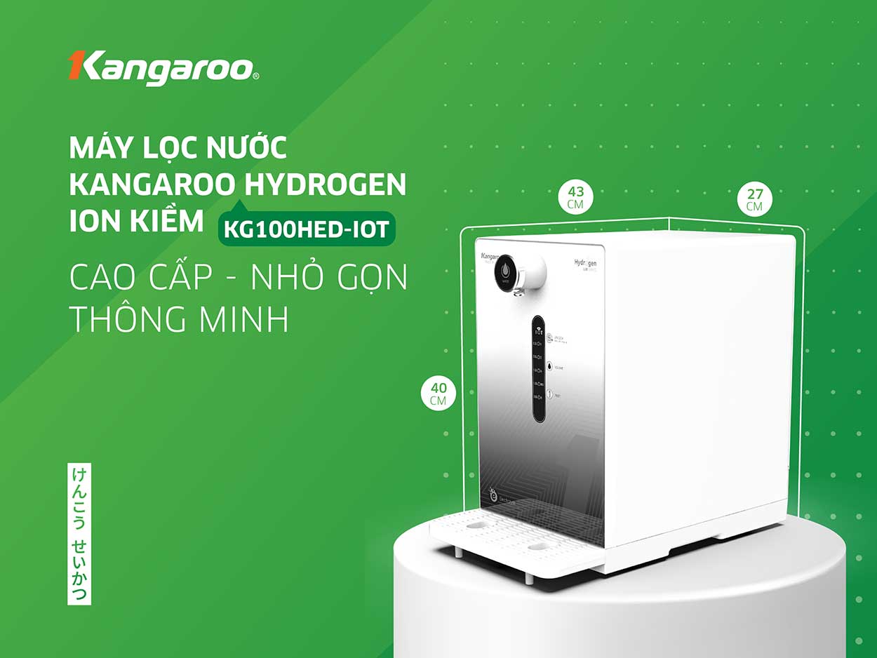 Máy lọc nước Kangaroo Hydrogen KG100HED-IOT - Điện Máy Plus