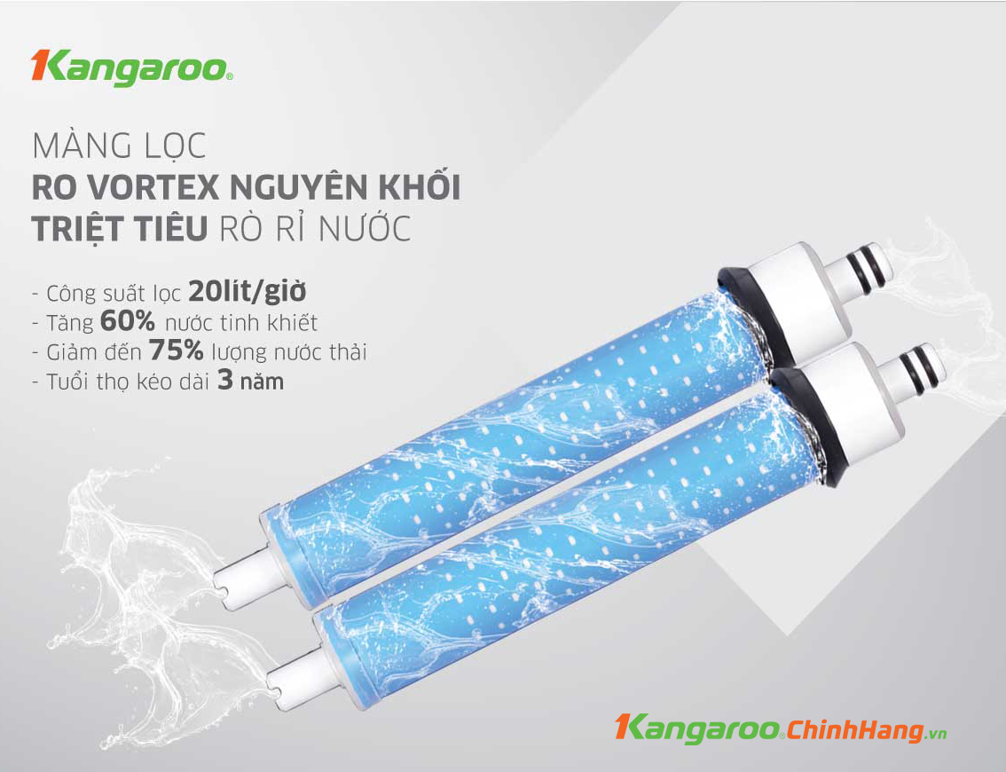 Máy lọc nước Kangaroo Hydrogen Slim Nóng Lạnh KG10A7S - Điện Máy Plus