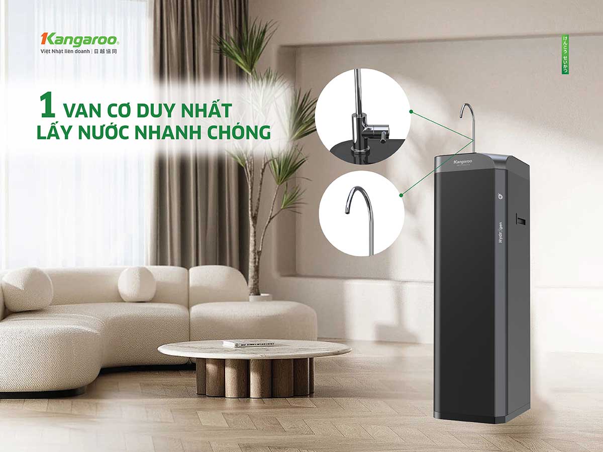 Máy lọc nước Kangaroo Hydrogen Waterfall KG10W2 - Điện Máy Plus