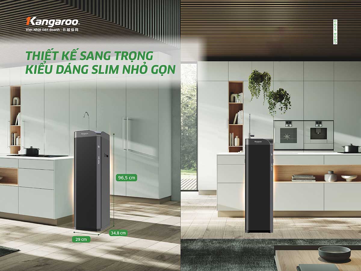 Máy lọc nước Kangaroo Hydrogen Waterfall KG10W2 - Điện Máy Plus