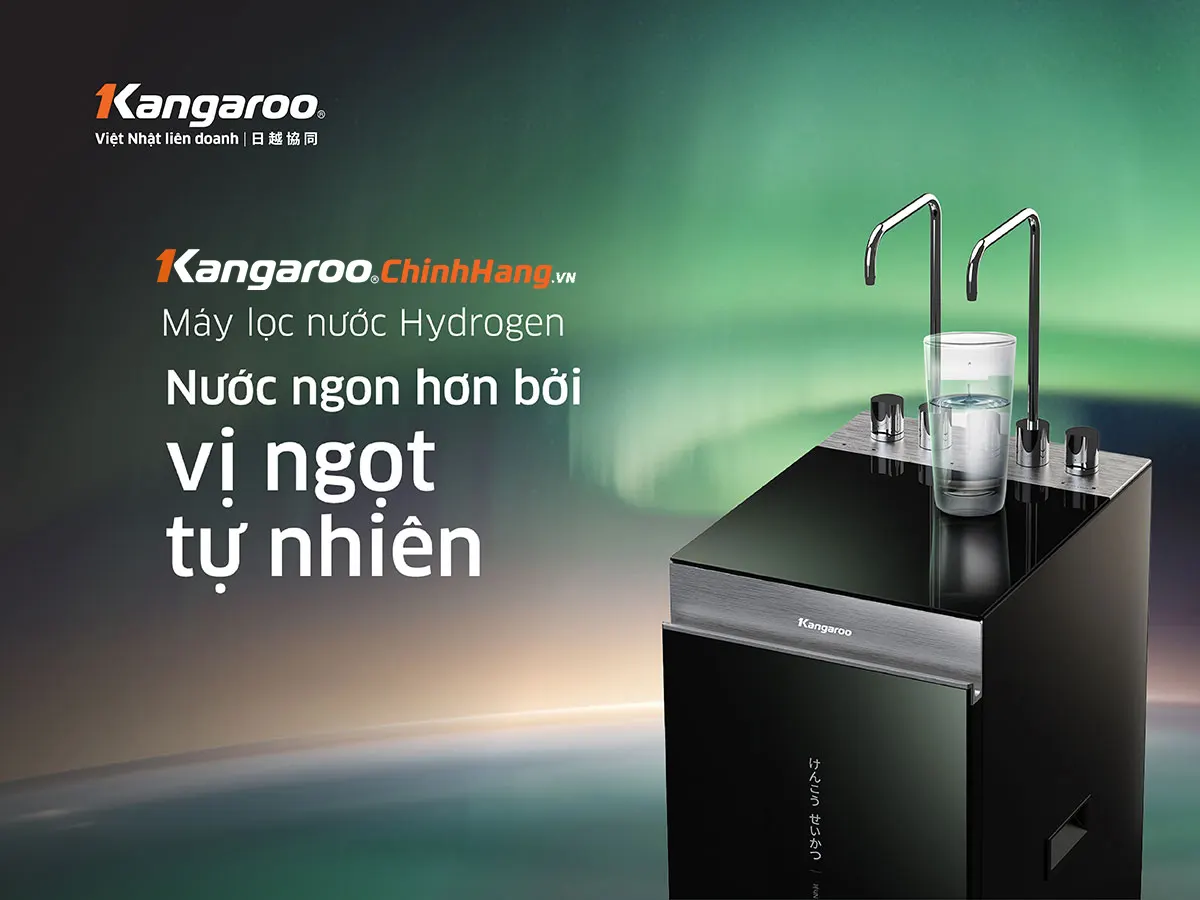 Máy lọc nước Kangaroo Hydrogen nóng lạnh KG11A16 – Mẫu 2025 - Điện Máy Plus