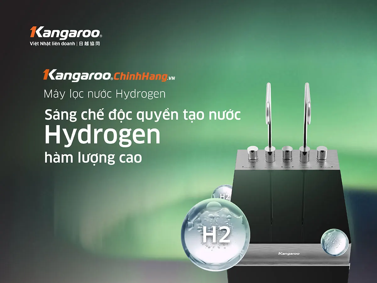 Máy lọc nước Kangaroo Hydrogen nóng lạnh KG11A16 – Mẫu 2025 - Điện Máy Plus