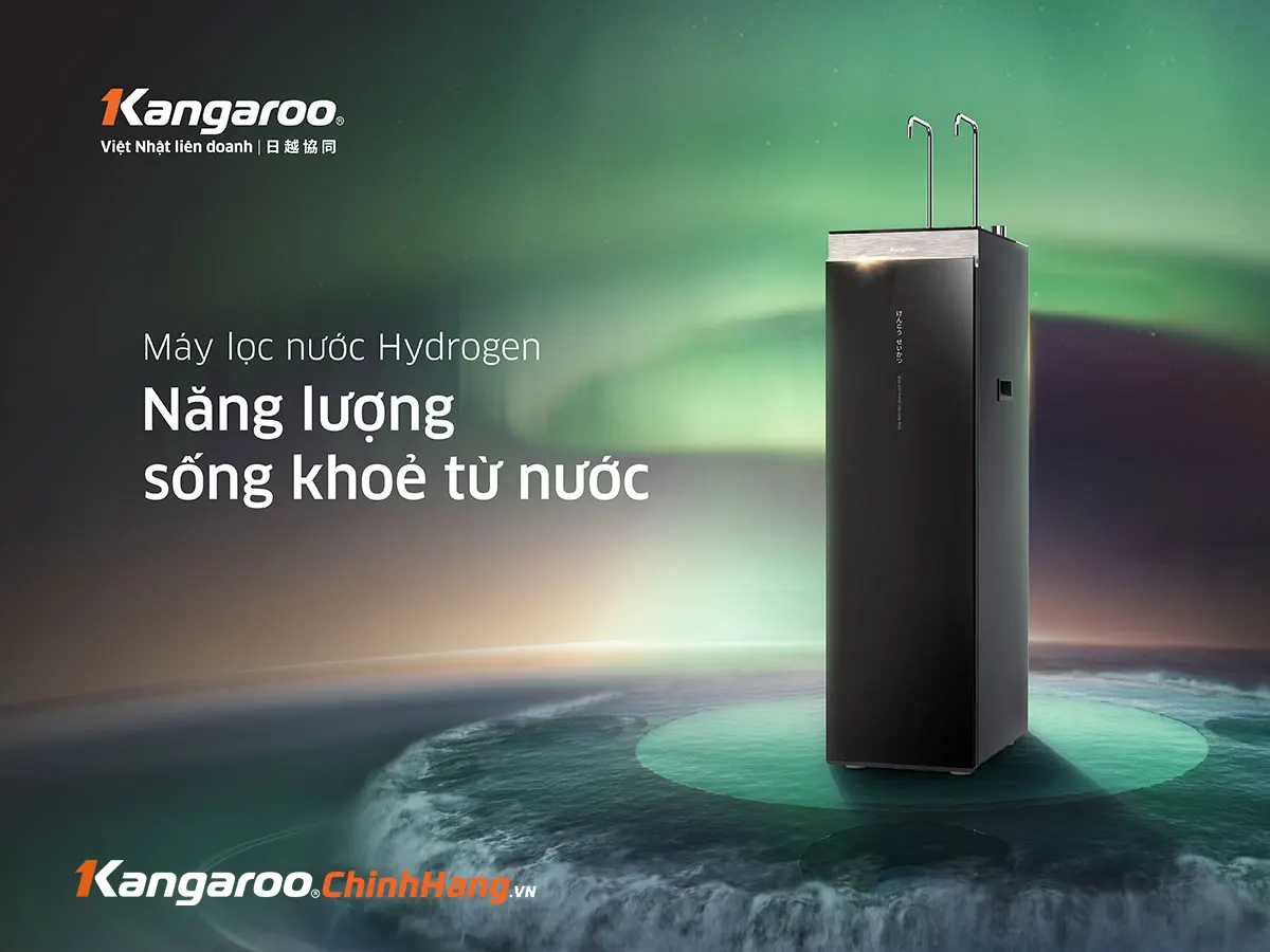 Máy lọc nước Kangaroo Hydrogen nóng lạnh KG11A18 – Mẫu 2025 - Điện Máy Plus