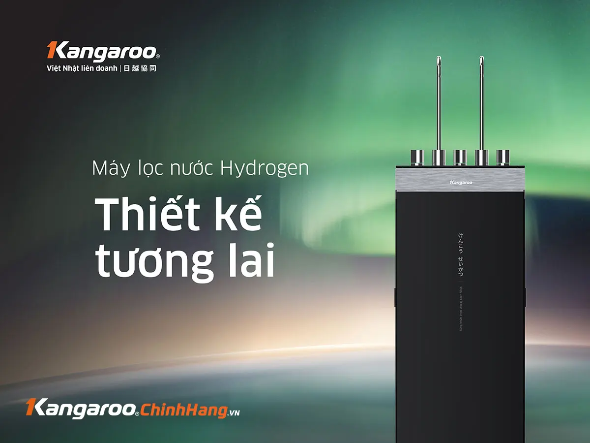 Máy lọc nước Kangaroo Hydrogen nóng lạnh KG11A18 – Mẫu 2025 - Điện Máy Plus