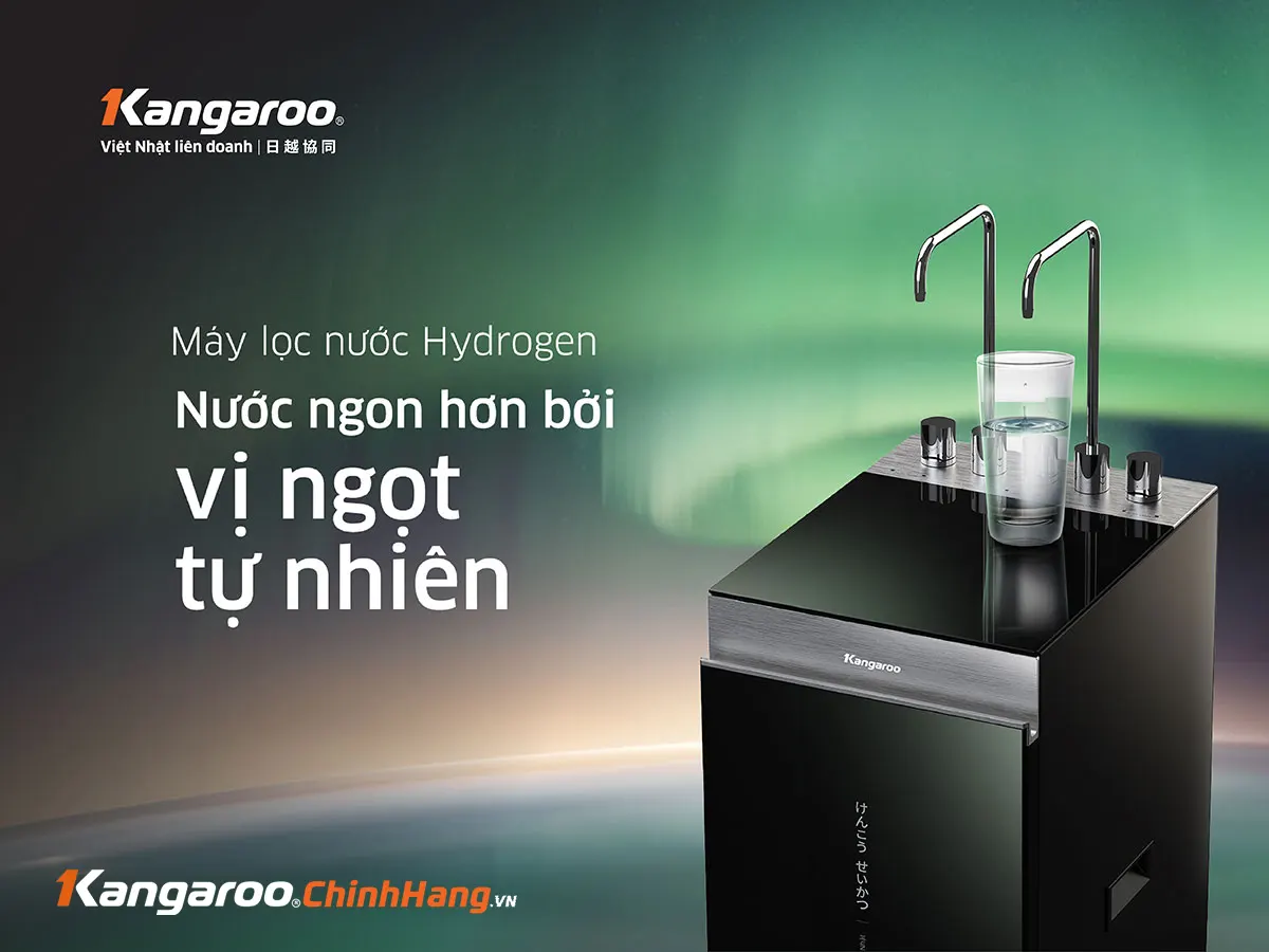 Máy lọc nước Kangaroo Hydrogen nóng lạnh KG11A18 – Mẫu 2025 - Điện Máy Plus