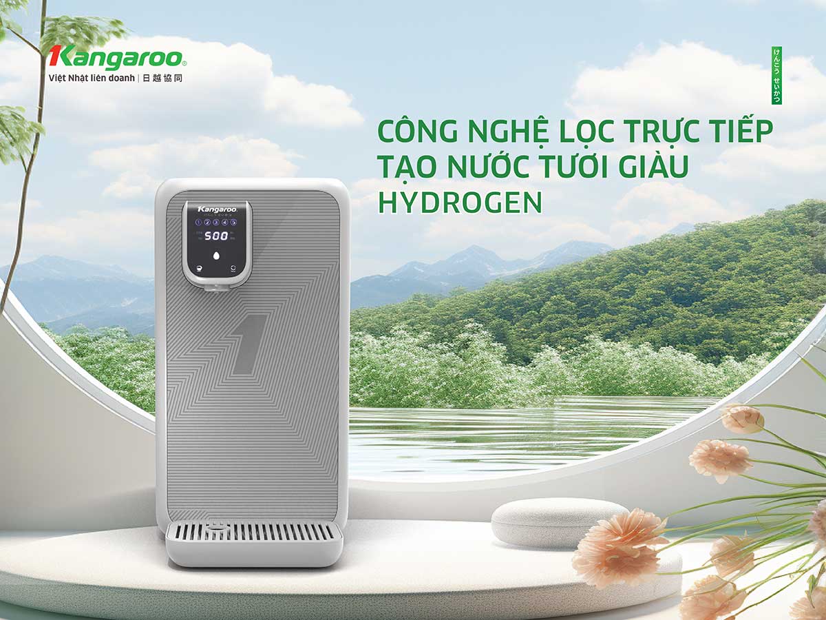 Máy lọc nước Kangaroo Hydrogen KG400HD – 5 Lõi lọc - Điện Máy Plus