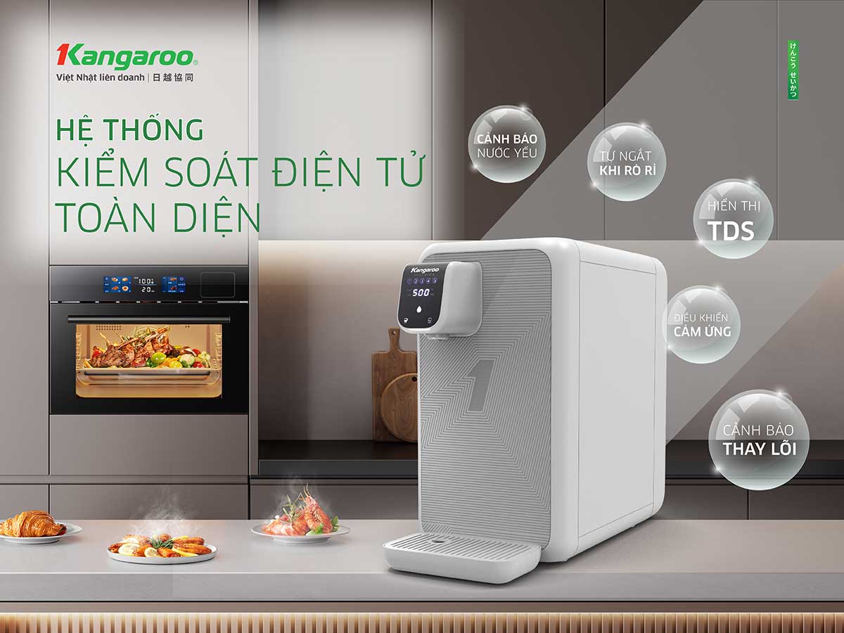 Máy lọc nước Kangaroo Hydrogen KG400HD – 5 Lõi lọc - Điện Máy Plus