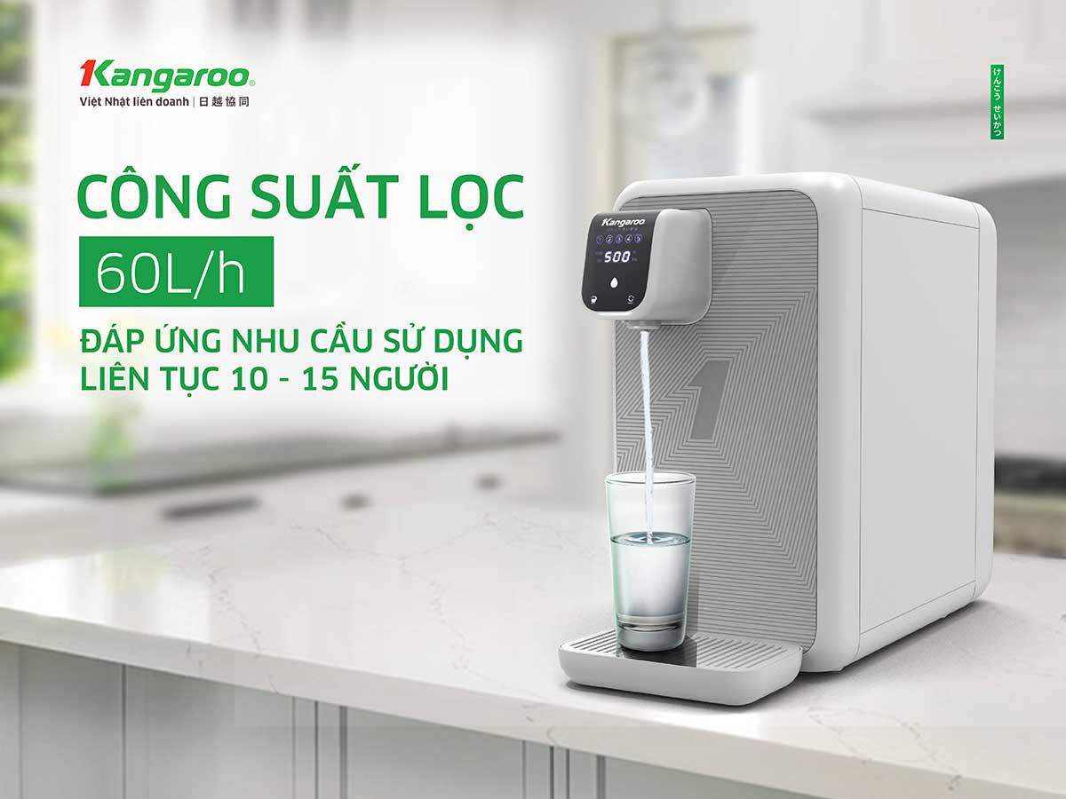Máy lọc nước Kangaroo Hydrogen KG400HD – 5 Lõi lọc - Điện Máy Plus