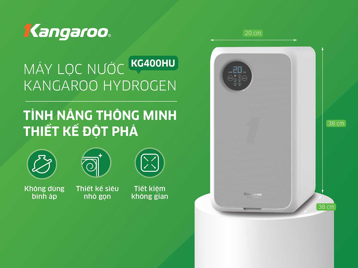 Máy lọc nước Kangaroo Hydrogen KG400HU - Điện Máy Plus