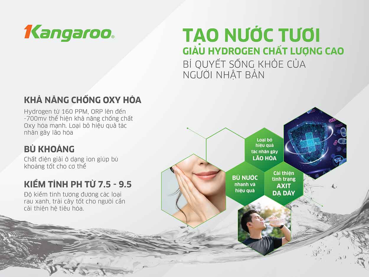 Máy lọc nước Kangaroo Hydrogen KG400HU - Điện Máy Plus