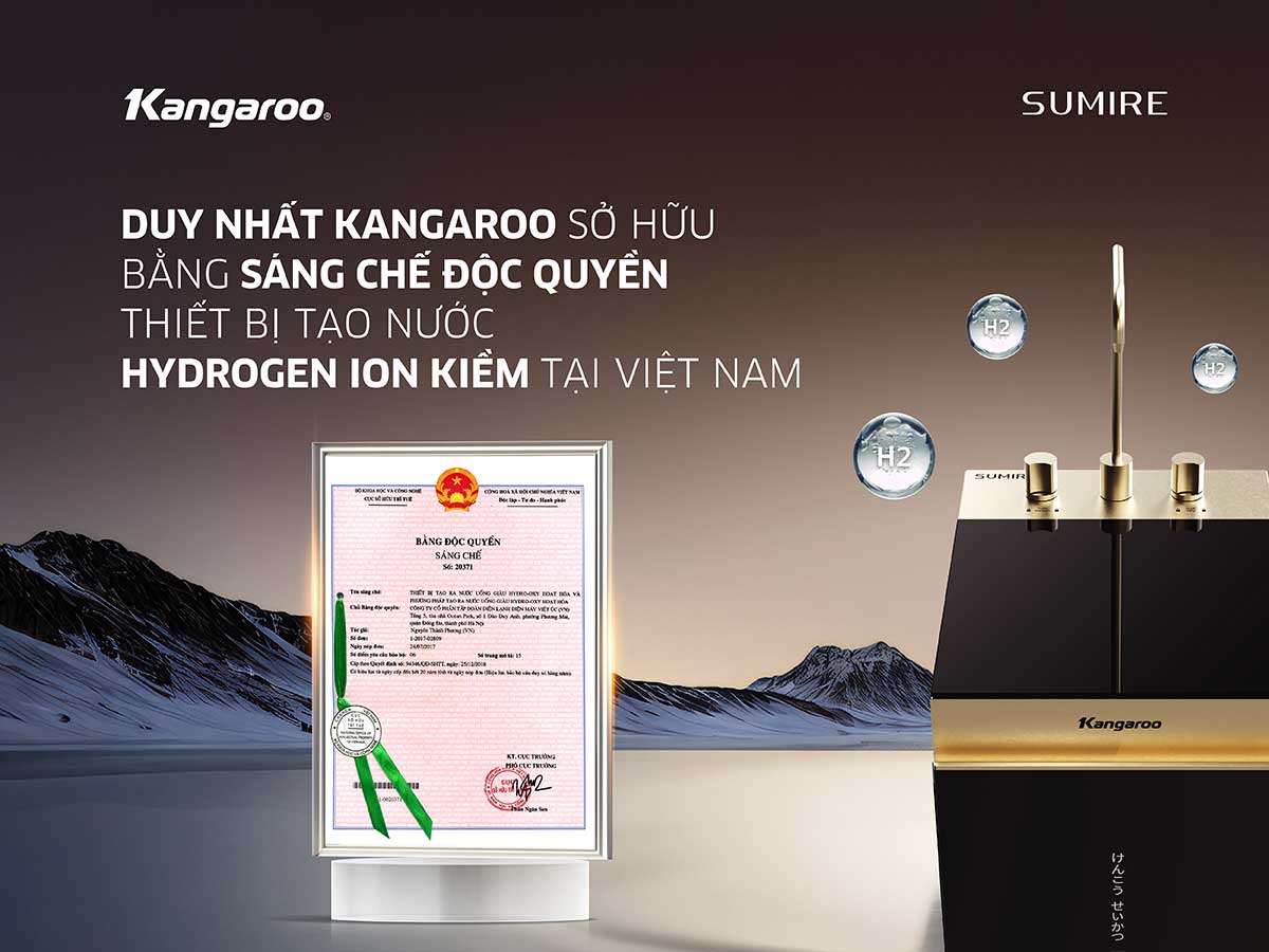 Máy lọc nước Kangaroo Hydrogen ion kiềm KGEP12A1 – Mới 2025 chính hãng Máy lọc nước Kangaroo Hydrogen ion kiềm KGEP12A1 – Mới 2025 - Điện Máy Plus