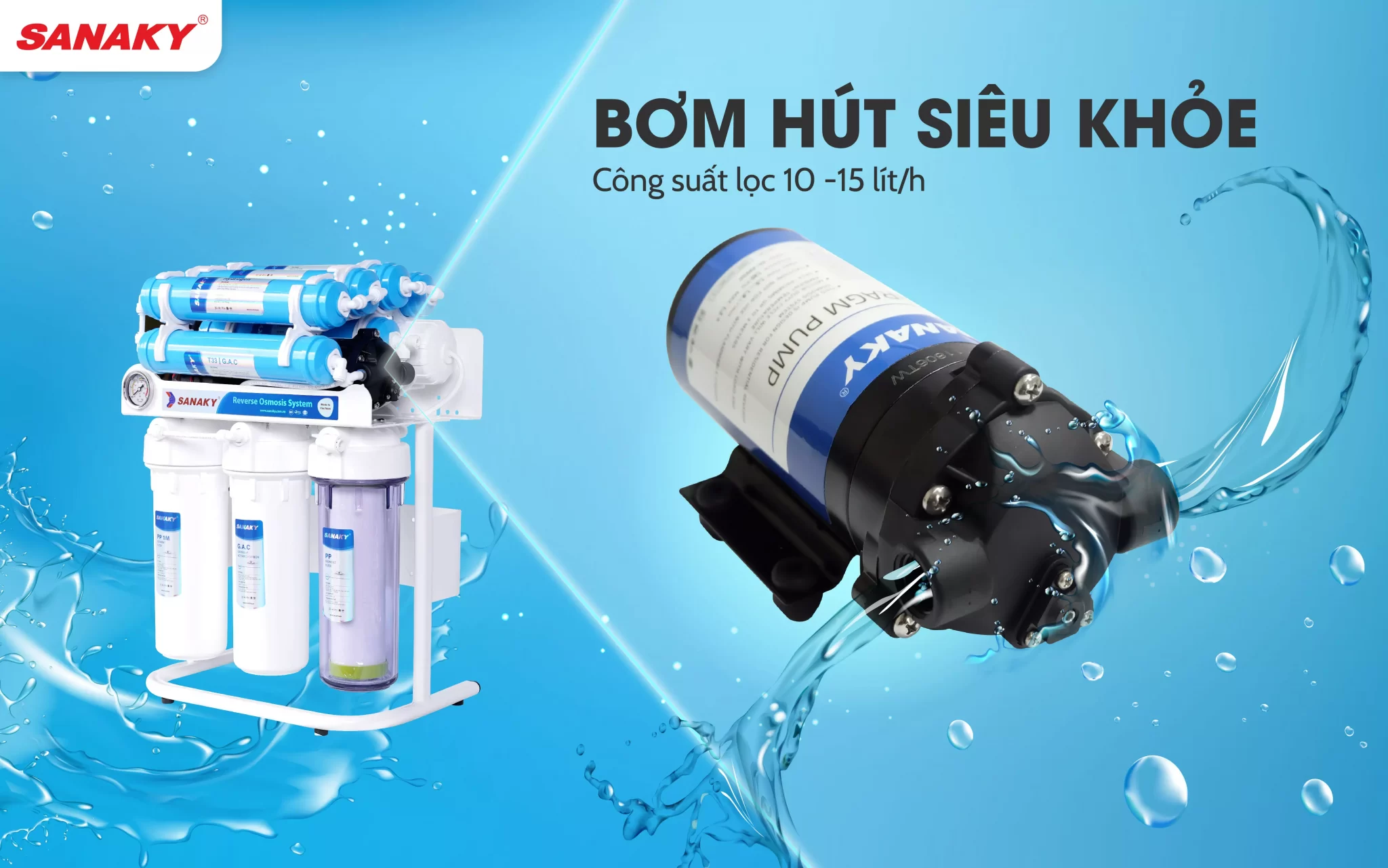 Máy lọc nước Sanaky SNK-US2310 – 10 Lõi Hydrogen – Mẫu 2025 chính hãng Máy lọc nước Sanaky SNK-US2310 – 10 Lõi Hydrogen – Mẫu 2025 - Điện Máy Plus