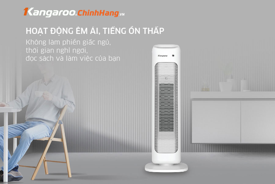 Máy sưởi gốm ceramic Kangaroo KGFH05 - Điện Máy Plus