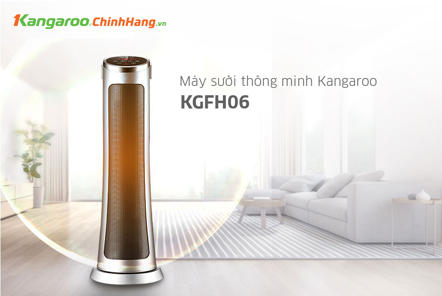 Máy sưởi gốm ceramic Kangaroo KGFH06 chính hãng Máy sưởi gốm ceramic Kangaroo KGFH06 - Điện Máy Plus