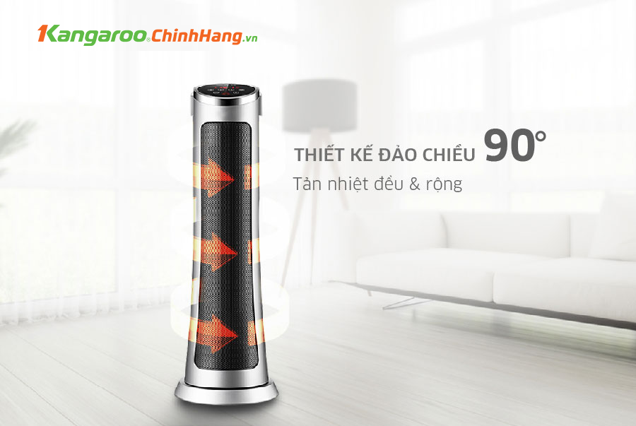 Máy sưởi gốm ceramic Kangaroo KGFH06 chính hãng Máy sưởi gốm ceramic Kangaroo KGFH06 - Điện Máy Plus
