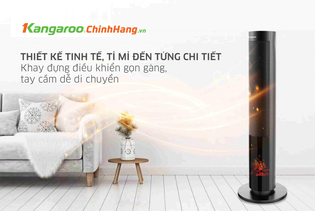 Máy sưởi gốm ceramic Kangaroo KGFH08 chính hãng Máy sưởi gốm ceramic Kangaroo KGFH08 - Điện Máy Plus