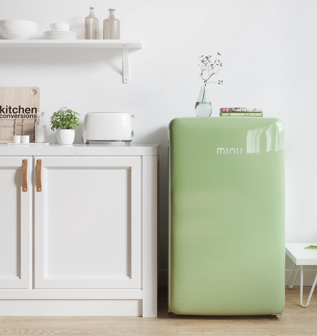 Tủ lạnh Mini MiniJ Retro 121L nhỏ gọn thiết kế hiện đại - Điện Máy Plus