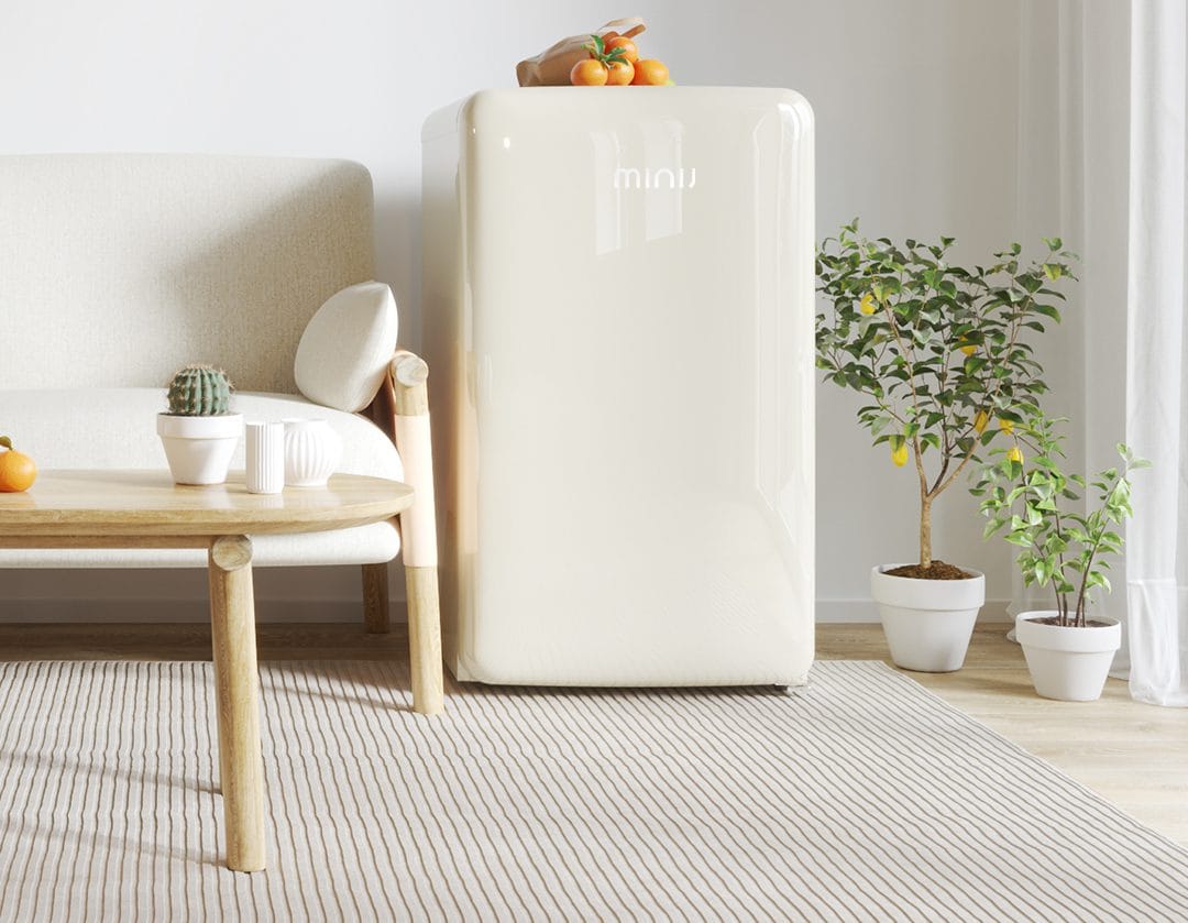Tủ lạnh Mini MiniJ Retro 121L nhỏ gọn thiết kế hiện đại - Điện Máy Plus