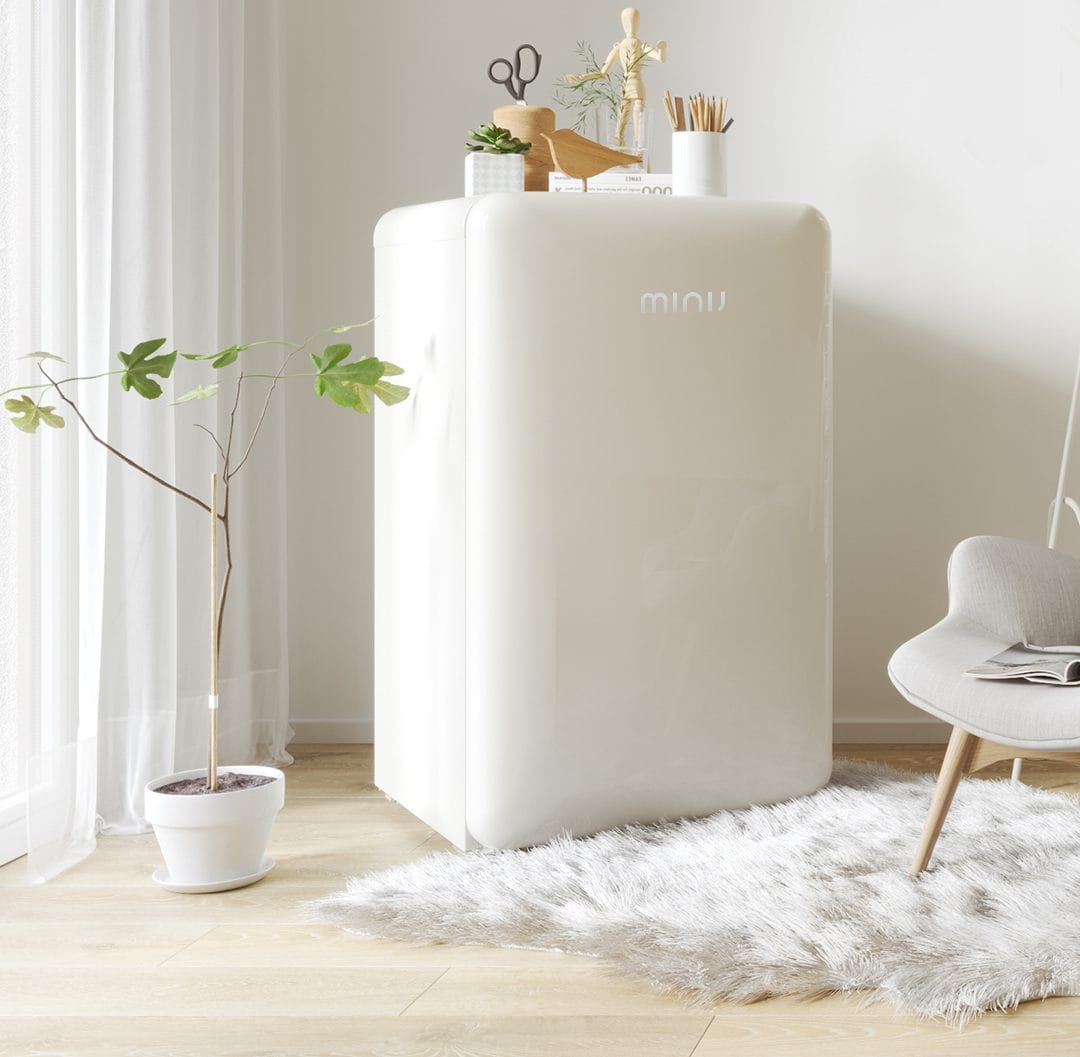 Tủ lạnh Mini MiniJ Retro 121L nhỏ gọn thiết kế hiện đại - Điện Máy Plus