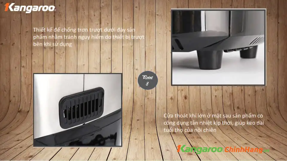 Nồi chiên không dầu Kangaroo KG12AF1A chính hãng Nồi chiên không dầu Kangaroo KG12AF1A - Điện Máy Plus