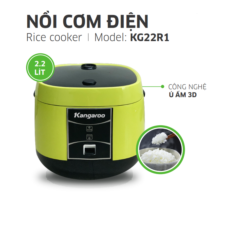 Nồi cơm điện Kangaroo KG22R1 - Điện Máy Plus