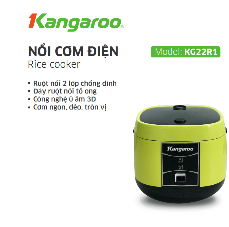 Nồi cơm điện Kangaroo KG22R1 - Điện Máy Plus