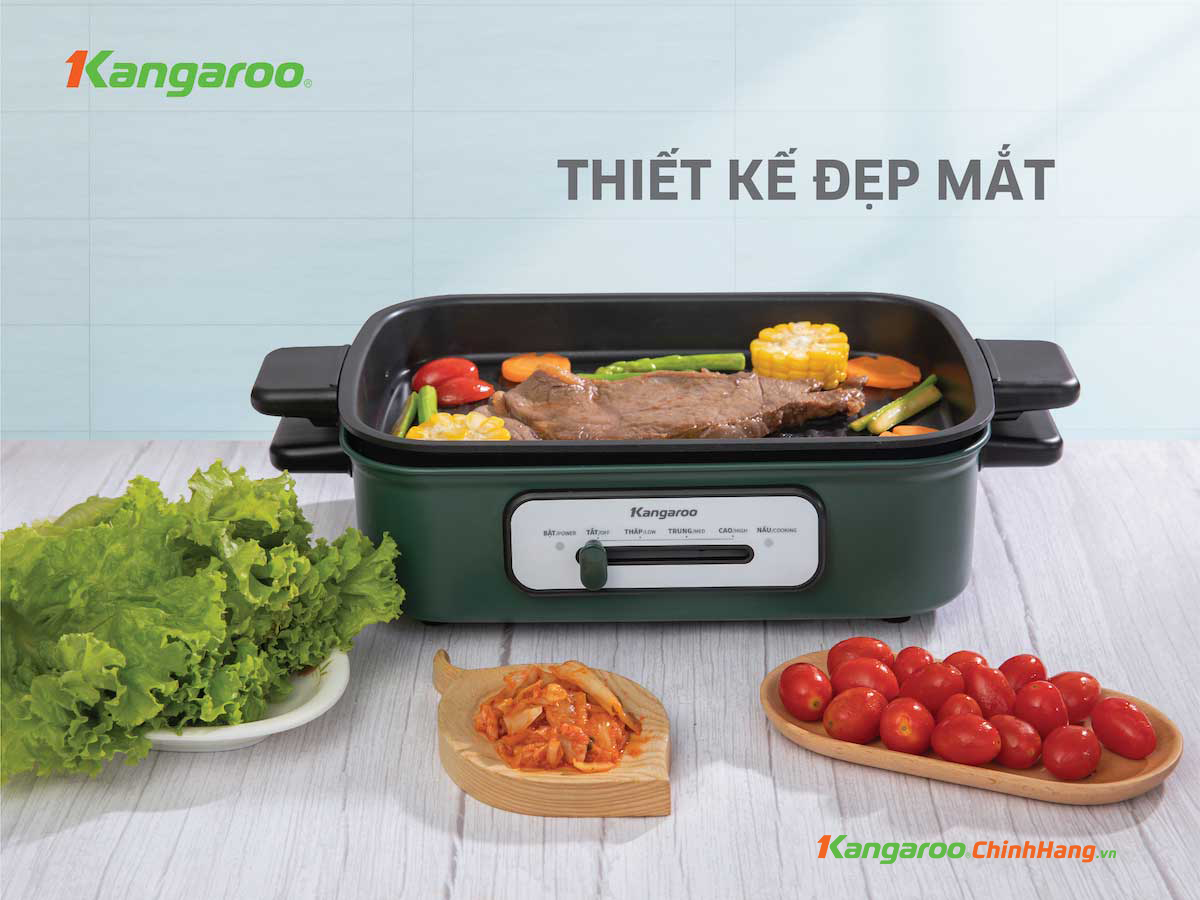Nồi lẩu nướng đa năng Kangaroo KG5EGH - Điện Máy Plus