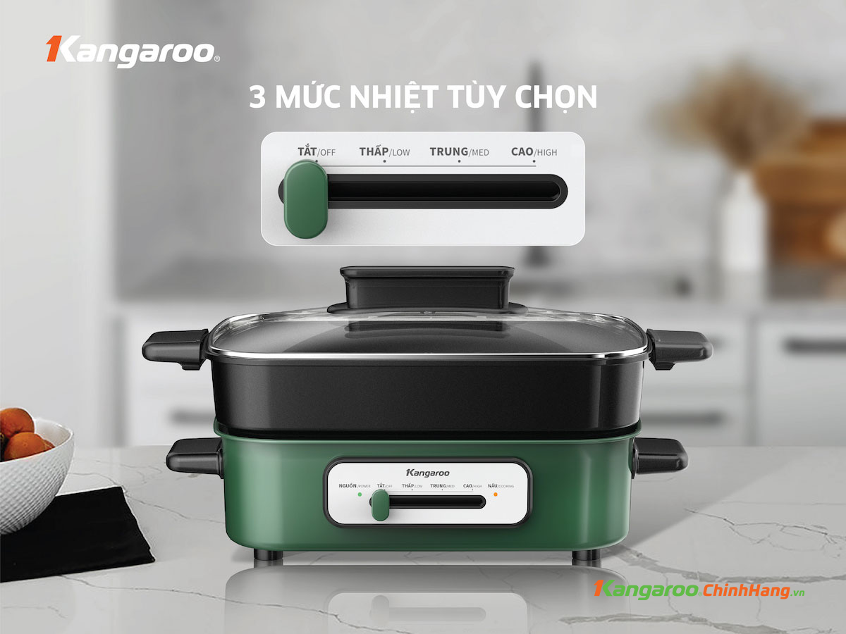Nồi lẩu nướng đa năng Kangaroo KG5EGH - Điện Máy Plus