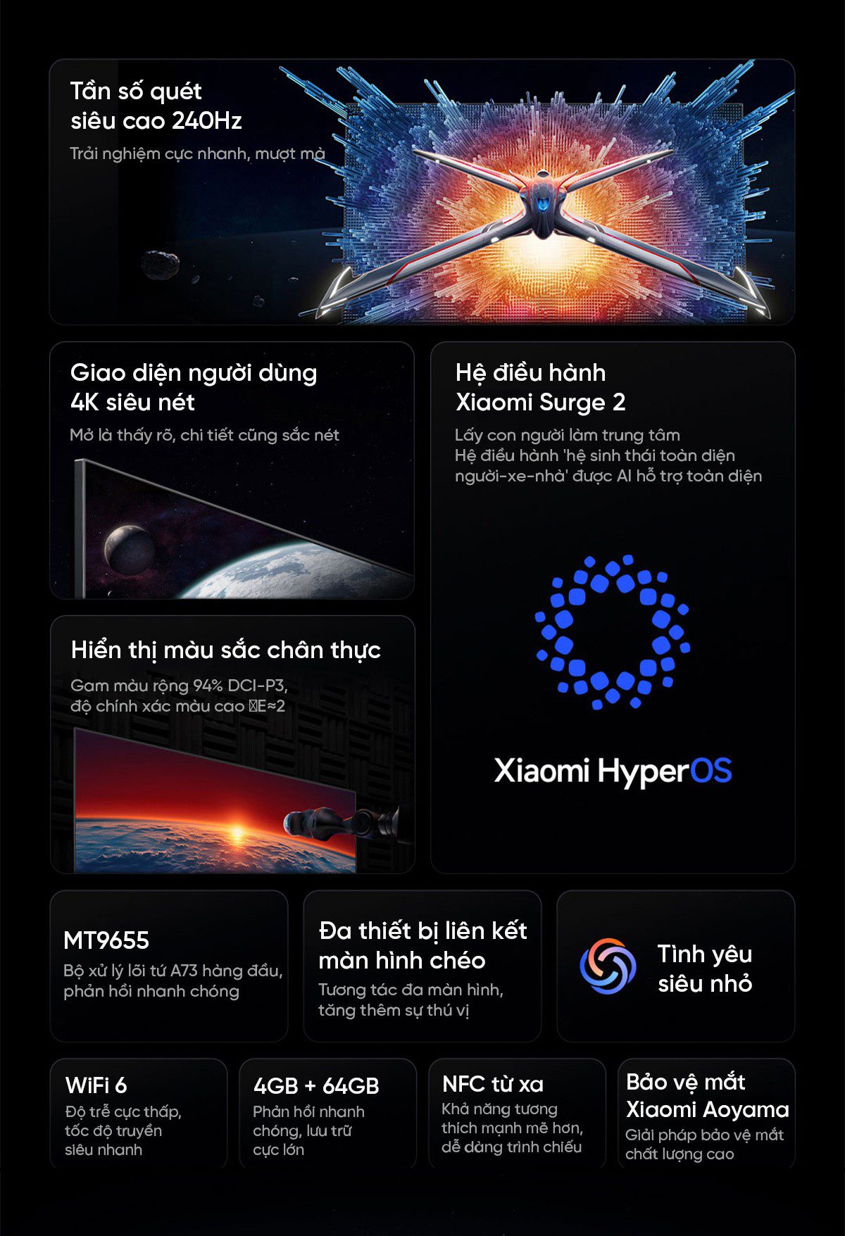 Tivi Xiaomi Redmi X 85 Inch 2025 Nội Địa – Tần Số Quét 240Hz -Ram 4GB/64GB - Điện Máy Plus